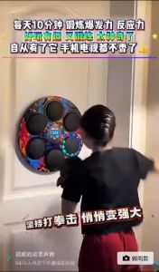 Smart Boxing Target Wall Machine Pad / Alat Samsak Mesin Tinju Bluetooth plus sarung Tinju dan perekat Dinding