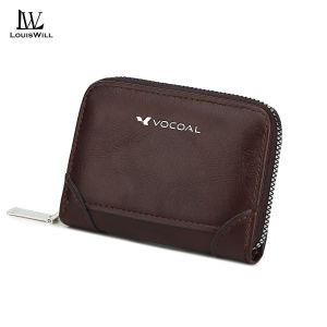 LouisWill Mens Short Wallet RFID Wallet Fashion PU Wallet Business Wallet Multi-Card Position Wallets Travel Purses Coin Pouch ID Credit Cards Holders