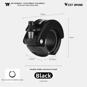 West Biking | Loud Whale-shaped Bike Bell Accessory