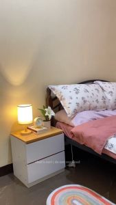 Stylish Bedside Table with Drawers for Bedroom Fashionable Wooden Bedside Cabinet with Storage Function
