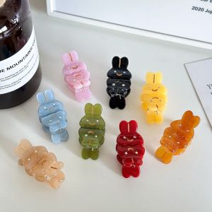 Mini Cute Rabbit Hair Claw Clip Korean Style Fresh out Acetate Hair Accessories Bangs Styling Tool Fashionable Versatile Hairpin