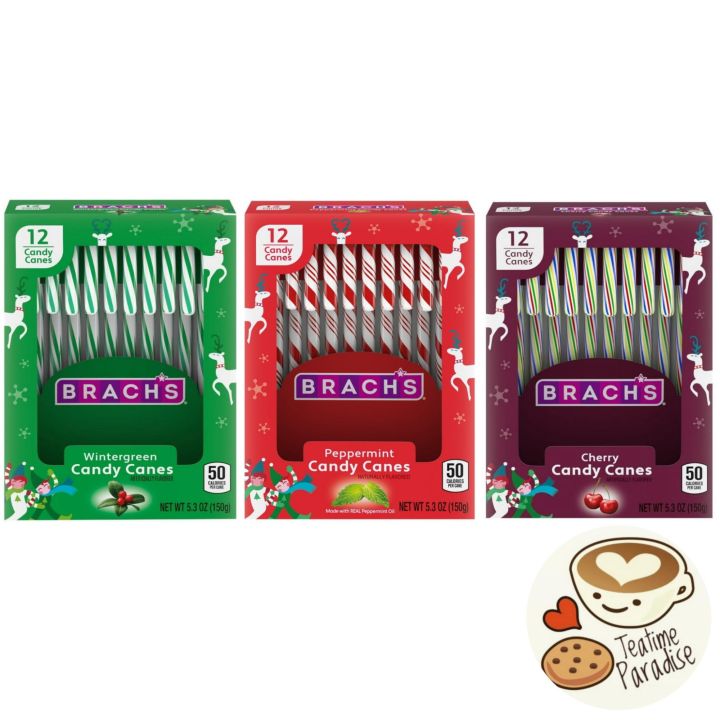 [🎅Christmas🤶] Brach's Holiday Candy Cane 12 pcs 150g (Peppermint