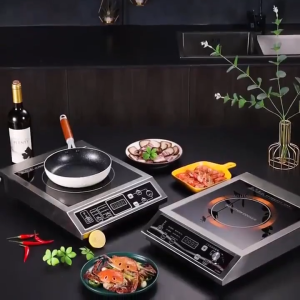 เตาแม่เหล็กไฟฟ้า 4G ระบบสัมผัส รุ่น YS-3505 เตาแม่เหล็กไฟฟ้า 3500 วัตต์ การควบคุมอุณหภูมิความถี่ตัวแปร 8 เกียร์ ใช้กับหม้อและกระทะได้ทุกแบบ