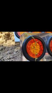 Lampu Stop Truk Variasi 4 Mata Bulat Merah Kuning Merah Putih 12 Volt 24 Volt 4 Inch Viral WSW