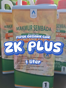 Pupuk Organik Cair ZK Plus 1 L POC organic alami makmur sembada hydroponik hidroponik buah pemanis
