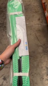 สลิงยกของ สลิงผ้าใบ สายพานยกของ 2ตัน 2เมตร Eye Webbing Sling 2ton2m แบรนด์ SAFTPLUS