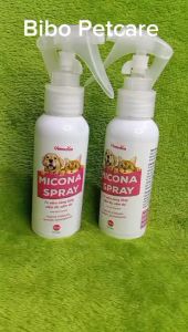 Xịt trị nấm viêm da viêm nang lông cho chó mèo Micona spray an toàn cho chó con mèo con chai 100ml
