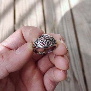 Nhẫn Nam Viking Odin Trinity Celtic Knot Mới Năm 2025 Chất Liệu Thép Không Gỉ 316L Mặt Dây Chuyền Thời Trang Trang Sức Kim Loại Tròn Cổ Điển