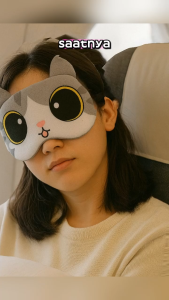 Penutup Mata Tidur Anak Gel Biru Pendingin Lucu Masker Mata Karton Cartoon