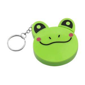 Keychain Cartoon Animal Tape Measure Animal-Printed Tape Measure Automatic Tape Measure Panda Frog Pig Tiger 0–150 cm