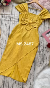 MyDu Shop | Đầm 2 Dây MS 2487 – Dáng Ôm Gợi Cảm Hoa Đính Trước Ngực