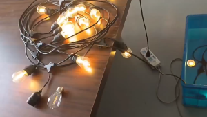 10 meters with 20 outlets Outdoor LED String Light E27 Cafe Garden Weatherproof Hanging Bulb LED chandelier strings