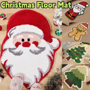 Christmas Decoration Blanket Bedroom Bedside Blanket Anti-slip Christmas Mat Decoration Alien Pad