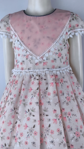 Big joy Girls Casual Dress Beverly Floral with Combination with Lace For Ages 1 to 6 Years Old 554455