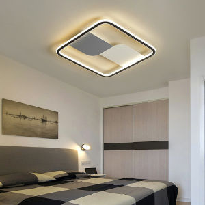 LANTU โคมไฟหรี่แสง3สีไฟติดเพดาน LED กลม50ซม. พร้อมรีโมทสำหรับห้องนอนห้องอ่านหนังสือห้องครัวระเบียงห้องน้ำห้องโถง