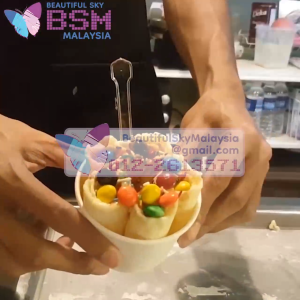 Double Fried Ice Cream Roll Machine Aiskrim Goreng Dua Dapur Mesin Ais Krim Gulung Icecream Rolled Maker Thai Rolls Yogurt Commercial