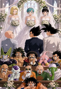 Kayou | Anime D-Dragon B-Ball Funny Wedding 500/1000/1200/2000 PCS Jigsaw Puzzles Home Decor Family Games for Living Room Gift No Frame