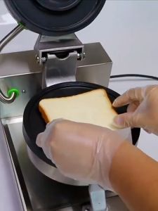 Single head rotatable ice cream burger machine electric stainless steel Commercial UFO Burger Machine Waffle maker