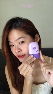 Steadycare Premium Purple-Tone Sunscreen | SPF50+ PA++++ | Zinc Oxide 25% | Oil Control | Niacinamide | Non-Greasy Formula 30ml