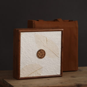 Hộp Đóng Gói Trà Trắng Fuding Cao Cấp Fanghua Hộp Gốm Sứ Bằng Gỗ G Puer G Logo Trà Tinh Xảo