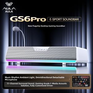ESPORTS LIVNG MUSEUM | 7.1 Channel Bluetooth 5.4 RGB Gaming Speakers with Microphone