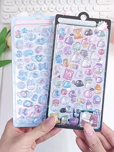 Sticker 3D Nổi Hoạ Tiết Dễ Thương– Decal Pha Lê Acrylic Đính Đá Kim Cương Trang Trí Cho Bé Gái 2026