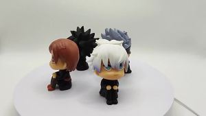 Bandai | 10cm Anime Jujutsu Kaisen Figure Itadori Yuji Gojo Satori Fushiguro Megumi Kugisaki Kawaii Toy PVC Model Action Figure Kid Gift