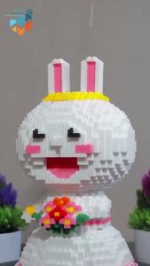 SMY Toystown Nano Block Wedding Cony Bear And Rabbit 3D Model Blok Mainan Susun Brick Dekorasi Karakter Bricks Magic Block Kartun Animasi  Kado