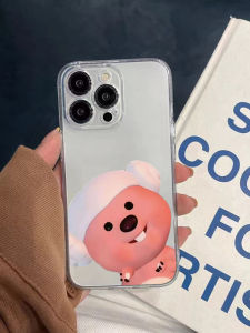 Loopy Pink Mouse Cute Cartoon Animation for New Arrival Apple Iphone15promax14 Transparent Soft Silicone Fashion Brand Transparent Black Shell Spoof Xiaomi Glory Oppo Phone Case