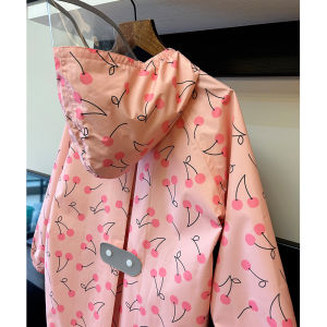 Lightweight Quick-Dry Breathable Childrens Raincoat Anti-Flood Waterproof Rain Poncho for Kindergarten Girls Primary School Backpack Position