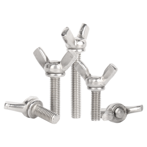 BAODEFENG | Butterfly Shaped Easy-Tighten 304 Stainless Steel Wing Nut Bolts