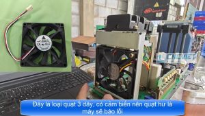 Quạt tản nhiệt 3 dây 80x80x25mm 8025 24V 0.33A dùng cho máy CNC