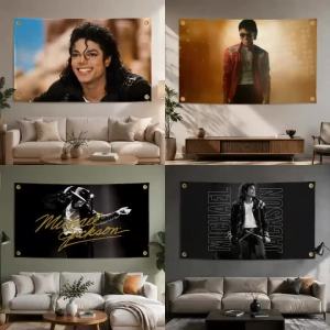 Singer Michael Jackson Flags Fashion flag For Living Room Home Dorm Decor Wall Outdoor Camping Party Banner Gifts