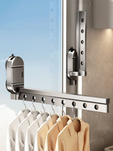 TIANDIYU | Balcony Use Invisible Extendable Suction Cup Foldable Drying Rack