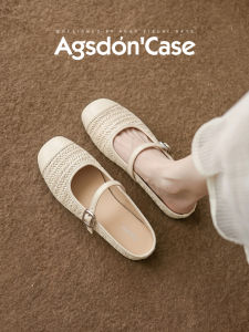 Agsdon | Flats Soft Bottom Slip-on Mules 1-strap Summer Style