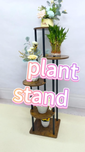 Plant Rack Stand Indoor Outdoor 4/5-Layer Simple Flower Stand Household Shelf Metal Display Stand-ZYE