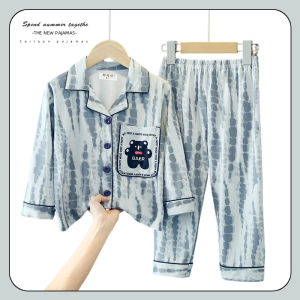 XINQIGUO | Spring Autumn Thin Boys Sleepwear Set