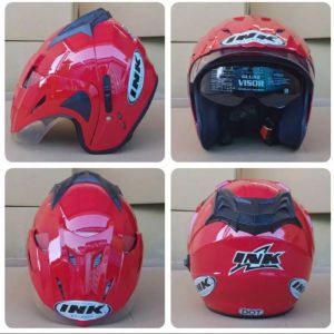HELM INK DOUBLE VISOR BARU BER SNI BUSA TEBAL TERLARIS