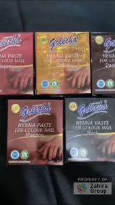 HENA GOLECHA NAIL ART BPOM Untuk Kuku Pacar Cantik Halal & Sah Sholat Ibadah Muslimah Berbagai Warna