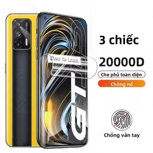 3 Miếng Phim Hydrogel Bảo Vệ Màn Hình Cho Realme GT Neo Flash 2T Master 7T 7 6T 6 Global Full Cover Độ Nét Cao Phim Bảo Vệ Mặt Trước