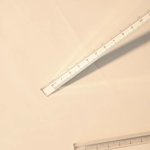 INS Minimalist Style Transparent Triangular Prism Ruler Scale 15cm / 20cm School Office Use Stationery