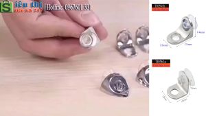 Combo 4 Cái Bát Đỡ Kính Có Núm Hít Chốt Đỡ Kính Đỡ Kệ Tiện Dụng TI0561