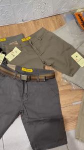 MC WISCER Celana Pendek Pria Chinos Diatas Lutut Model Skinny Bahan Kanvas Halus Tidak Luntur Nyaman