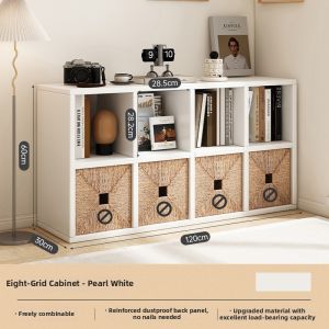 ZHUOHE | Ins Style White Grid Shelving Unit