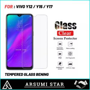 PROMO PAKET MURAH 3 IN 1  CASE VIVO Y12 / Y15 / Y17  CASING TRANSPARAN + ANTI GORES ANTI BLUE-LIGHT + SKIN CAMERA LENS
