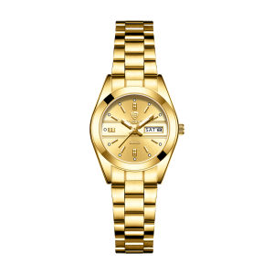 SKMEI | LIEBIG Luxury Watches Men Stainless Steel Quartz Golden Wristwatches Women Fashion Waterproof Calendar Clock Relogio Masculino