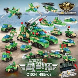 Woma Military Series C1034 Hộp Quà Tặng Mù Khối Xây Dựng Thông Minh Cho Bé Trai 6 Tuổi Trở Lên Đồ Chơi Lắp Ráp Sáng Tạo Từ Trung Quốc Đại Lục
