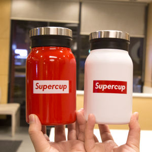 Fashion Trendy Sports Stainless Steel Thermos Cup with Tea Infuser Filter Screen Minimalist Business Cold-Keeping Cup for Men and Women Students