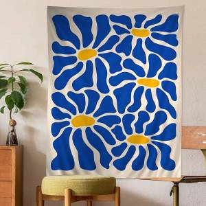 Tropical Summer Flower Market Cartoon Tapestry Home Decoration Hippie Bohemian Decoration Divination Home Decor