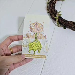 10 PCS AMPLOP ANGPAU LEBARAN IDUL FITRI MOTIF MASJID MEDIUM / AMPLOP MASJID MURAH